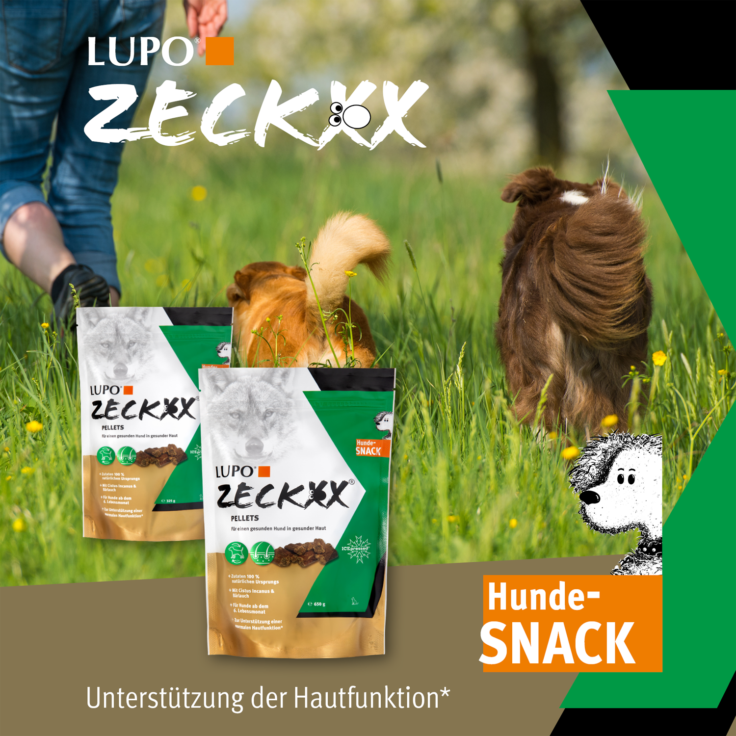 LUPO ZECKXX Snack für Hunde 650 g